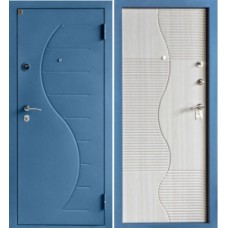 Дверь Цитадель Сочи (Синий Сатин) Белёный дуб \ Венге МК